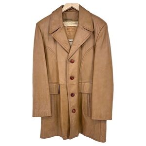 vintage 1970s men’s leather jacket Gary Gordon Outerwear M